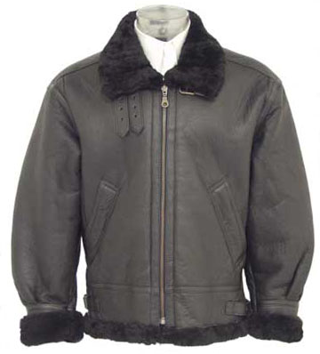 B3 Black WWII Mens Bomber Jacket