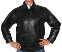 K48 Kids Zig Zag Leather Waist Jacket