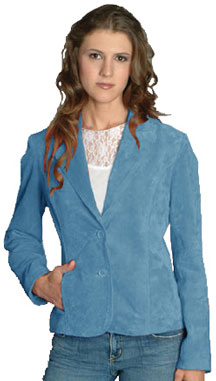 Style PSW810 Ladies Suede Blazer Jacket