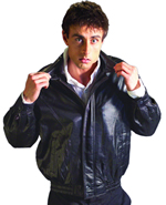 b28100 mens lamb leather bomber jacket