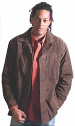 S23710 MENS LEATHER SUEDE SHIRT  JACKET