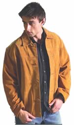 S23710 MENS LEATHER SUEDE SHIRT  JACKET